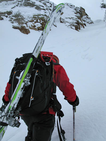 Ski mountaineering and trekking backpack